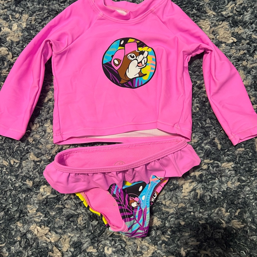 Pink Kids Swim Set